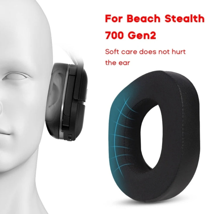 2pcs For Turtle Beach Stealth 700 Gen2 Headphone Covers Comfortable Headset Earmuffs, 700 Gen2 Protein Leather, 700 Gen2 Football, 700 Gen2 Gel