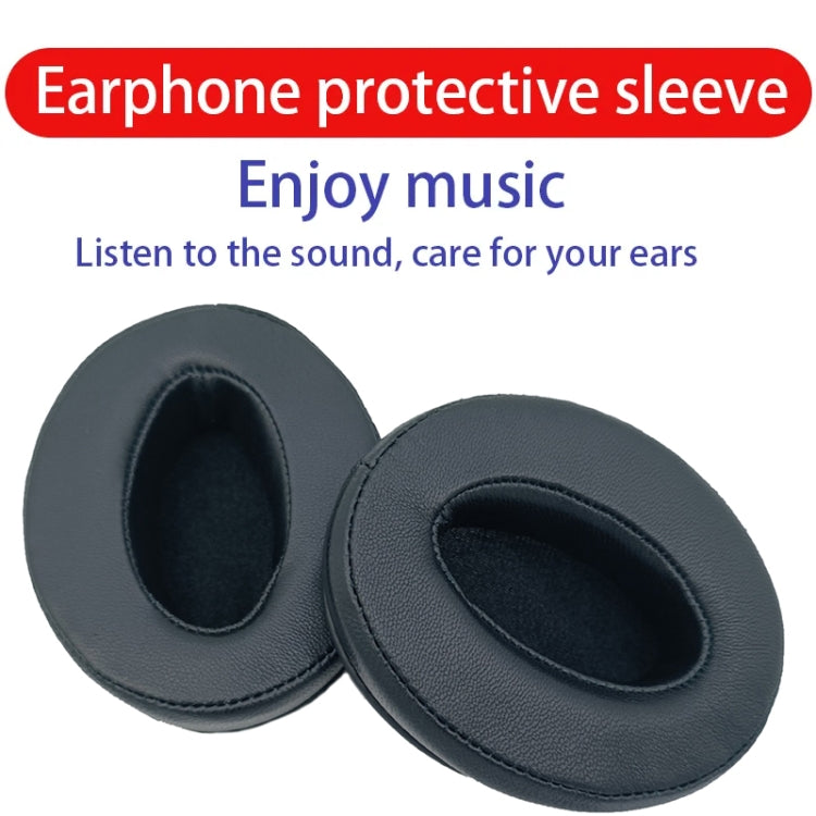 2pcs For Sennheiser HD4.50BTNC Wireless Headset Sponge Cover Replacement Earmuffs, White, Black Sheepskin, Black Mesh, Champagne