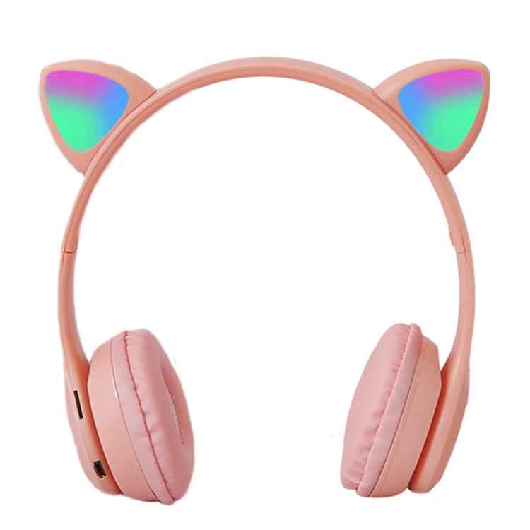 P47M LED Light-emitting Cat Ears Gaming Bluetooth Wireless Headset