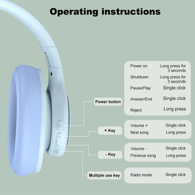SOYTO P2962 Bluetooth Headset Universal Wireless Noise Reduction Headphone