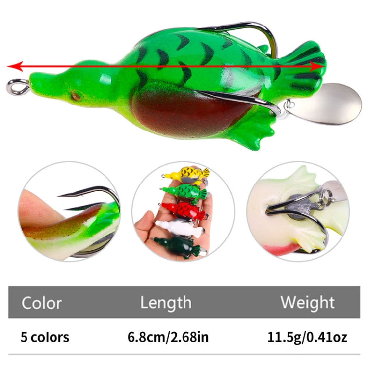 5colors /Set HENGJIA FO017 Lua Thunder Brogue Dummy Bait Blackfish Sequins Fishing Bait, 6.8cm 11.5g