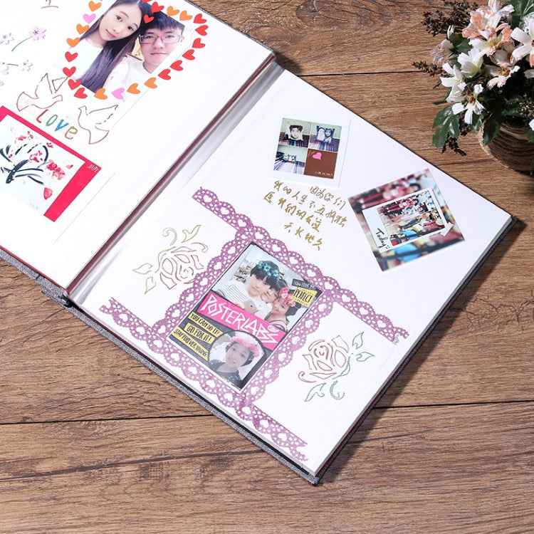 Simple Linen Self-adhesive Film Album Retro Family Large Capacity Handmade Creative Gifts