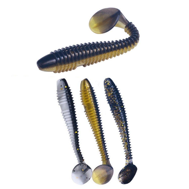 HENGJIA Spaghetti Worm T-Tail Soft Bait Spiral Fishing Dummy Lures, 4.5cm 10pcs /Pack, 5.5cm 10pcs /Pack, 7.5cm 6pcs /Pack