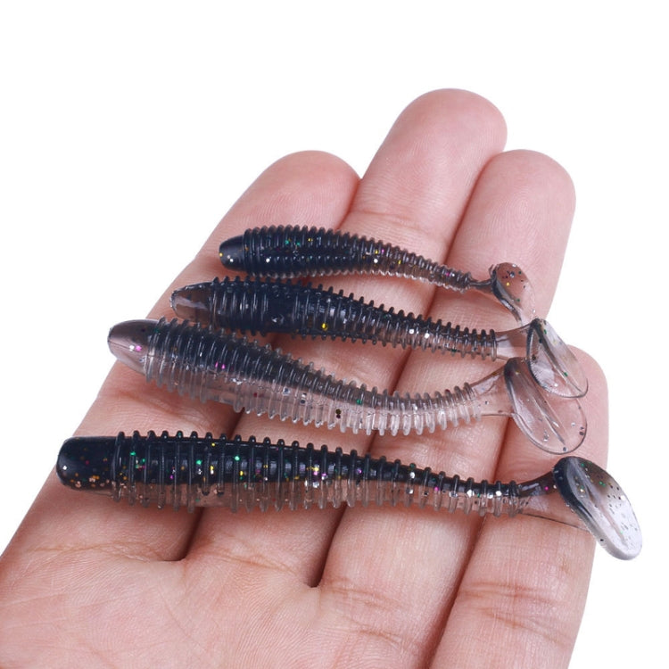 HENGJIA Spaghetti Worm T-Tail Soft Bait Spiral Fishing Dummy Lures, 4.5cm 10pcs /Pack, 5.5cm 10pcs /Pack, 7.5cm 6pcs /Pack