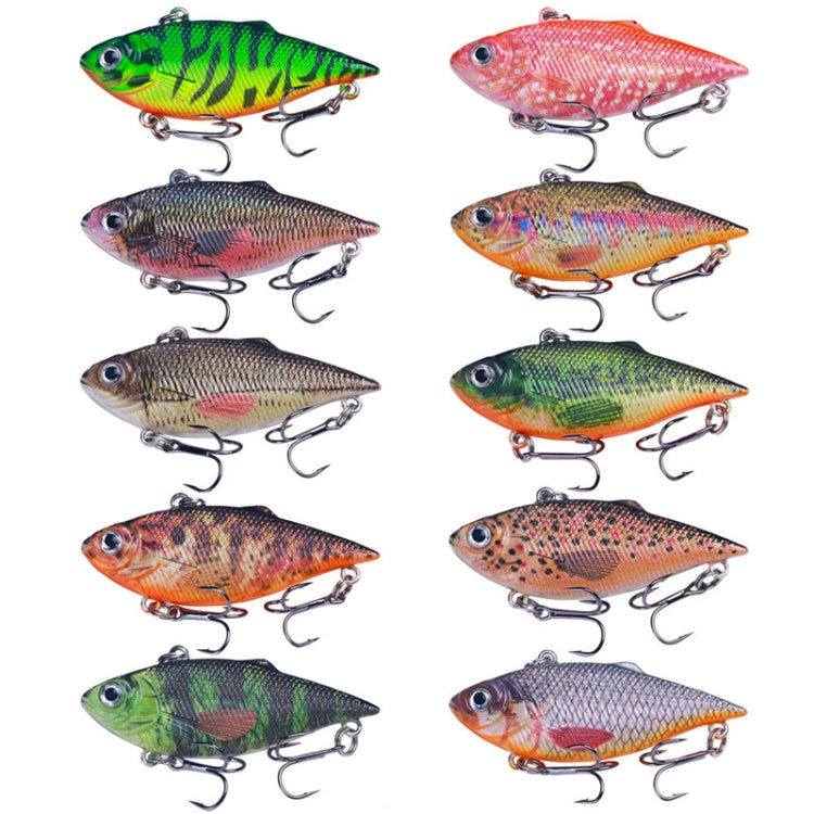 10colors /Set HENGJIA VI101 Painted VIB Dummy Lure Lua Submerged Baits, 6.4cm 8g