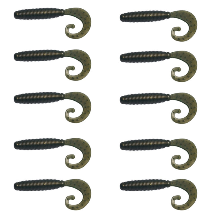 HENGJIA Curved-Tail Soft Dummy Bait Freshwater Fishing Lures, 5cm 10pcs /Pack, 6cm 10pcs /Pack, 7cm 10pcs /Pack