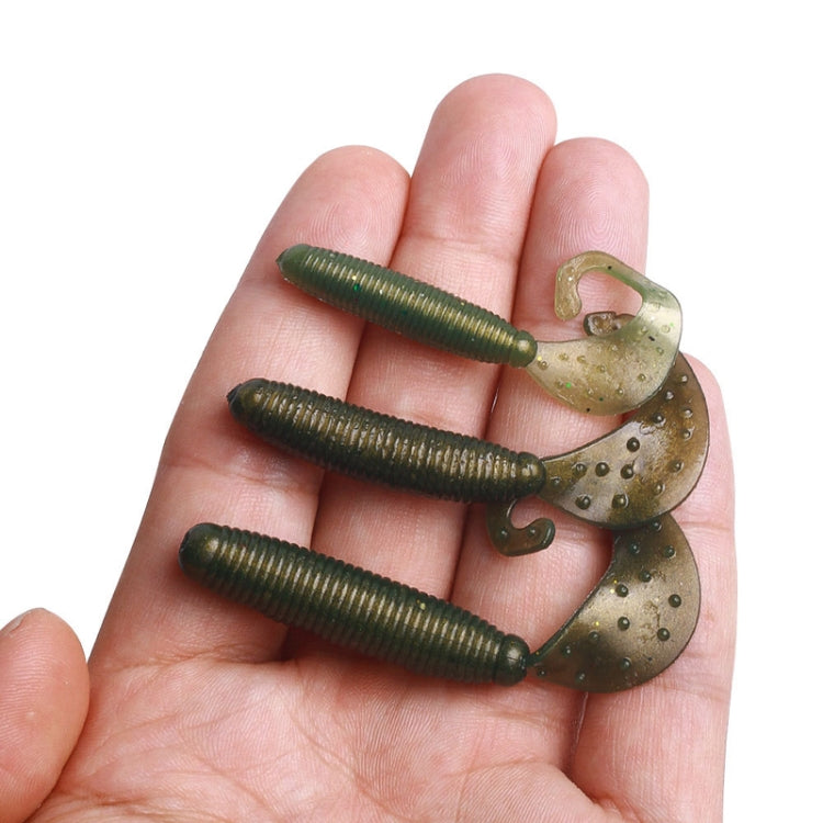 HENGJIA Curved-Tail Soft Dummy Bait Freshwater Fishing Lures, 5cm 10pcs /Pack, 6cm 10pcs /Pack, 7cm 10pcs /Pack