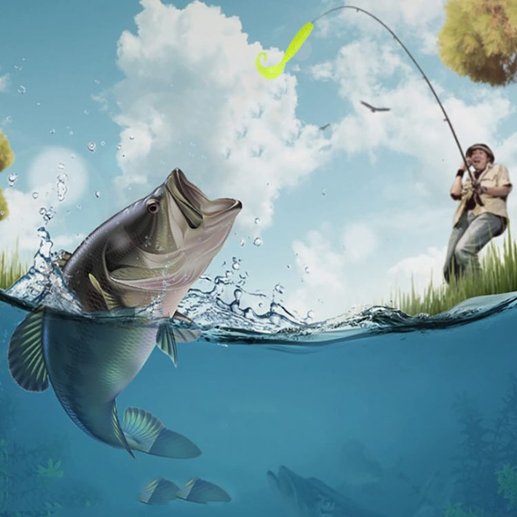 HENGJIA Curved-Tail Soft Dummy Bait Freshwater Fishing Lures, 5cm 10pcs /Pack, 6cm 10pcs /Pack, 7cm 10pcs /Pack