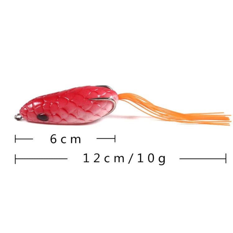 5colors /Set HENGJIA FO035 Lua Snake Skin Thunder Brogue Dummy Bait Blackfish Fishing Bait, 6cm 10g