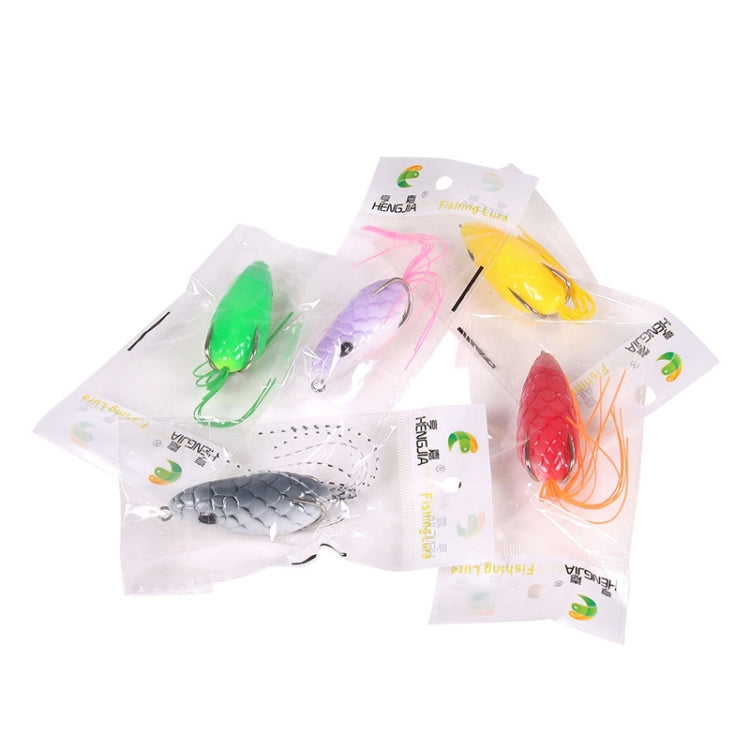 5colors /Set HENGJIA FO035 Lua Snake Skin Thunder Brogue Dummy Bait Blackfish Fishing Bait, 6cm 10g