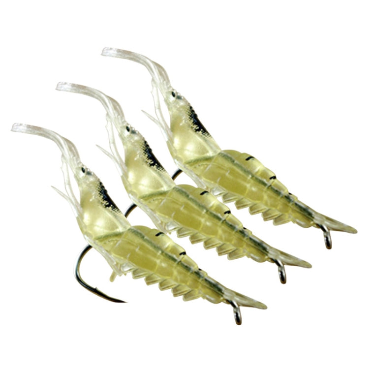 5pcs /Pack HENGJIA SO064 Imitation Grass Shrimp Dummy Bait Lua Fishing Soft Lures, 4cm 1.5g