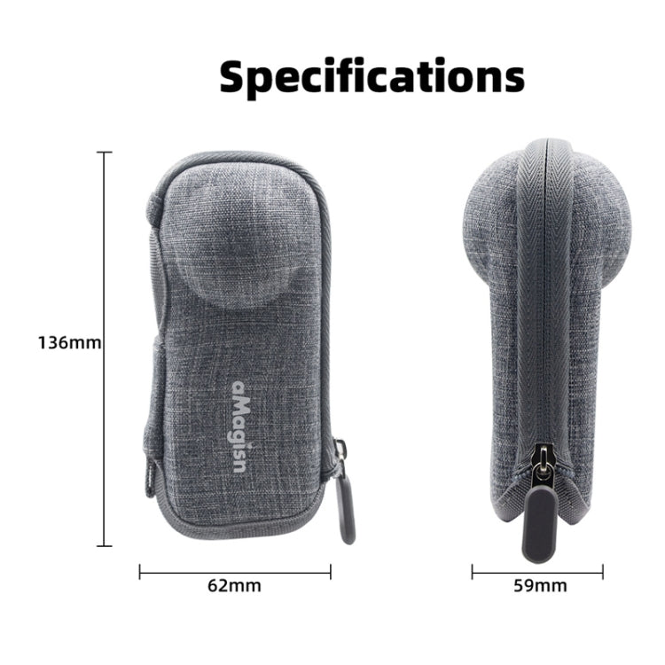 For Insta360 X4 aMagisn Storage Bag Anti-scratch Carry Case, Body Bag
