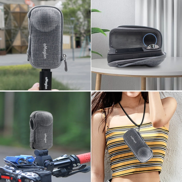 For Insta360 X4 aMagisn Storage Bag Anti-scratch Carry Case, Body Bag