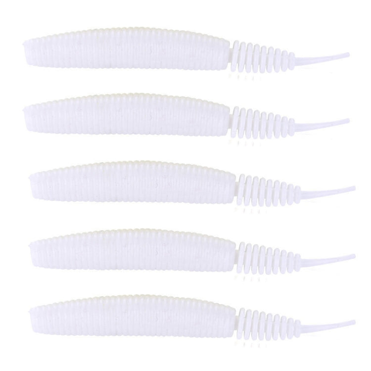 5pcs /Pack HENGJIA SO109 Spaghetti Worm Soft Bait Spiral Fishing Dummy Lures, 10cm 7g