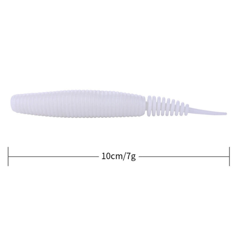 5pcs /Pack HENGJIA SO109 Spaghetti Worm Soft Bait Spiral Fishing Dummy Lures, 10cm 7g