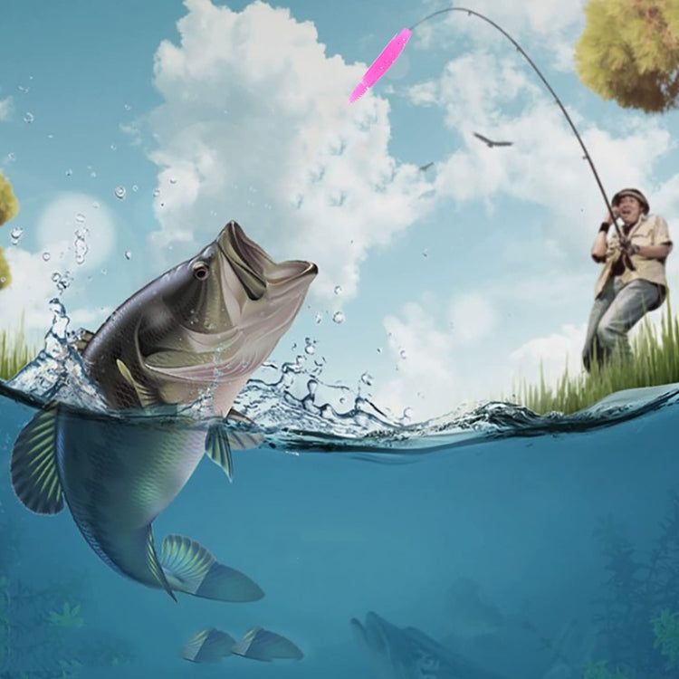 5pcs /Pack HENGJIA SO109 Spaghetti Worm Soft Bait Spiral Fishing Dummy Lures, 10cm 7g