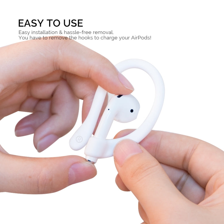 AhaStyle PT78 1pair Wireless Earphones Magnetic Silicone Storage Anti-Loss Earhooks For Apple AirPods 1 / 2 / 3 / Pro / Pro 2