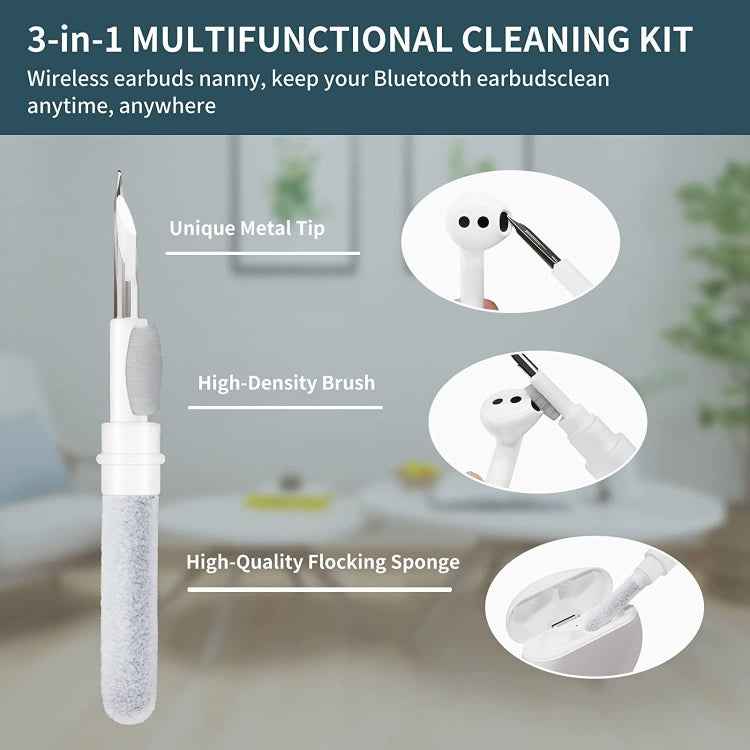 5pcs SM-116 3-in-1 Multifunctional Bluetooth Earphone Cleaning Pen Keyboard Cleaning Brush Set