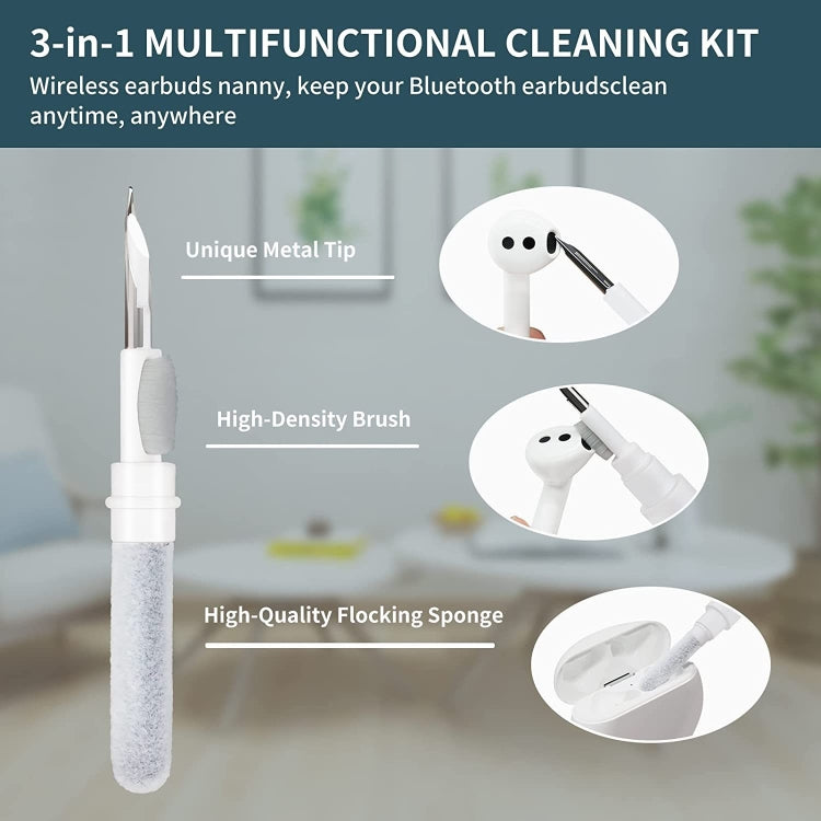 5pcs SM-116 3-in-1 Multifunctional Bluetooth Earphone Cleaning Pen Keyboard Cleaning Brush Set