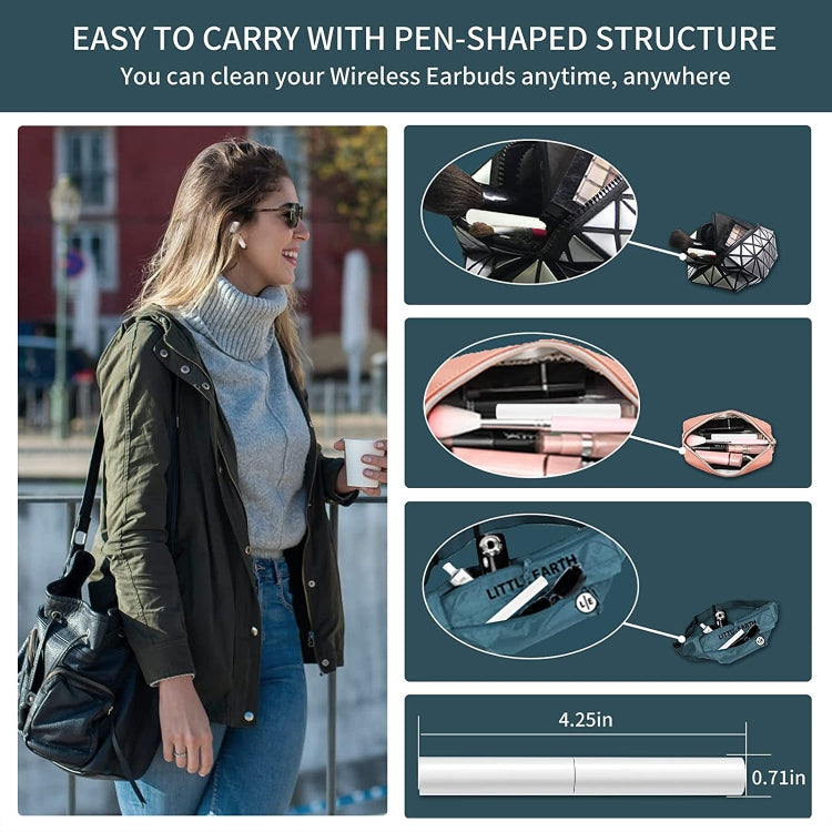 5pcs SM-116 3-in-1 Multifunctional Bluetooth Earphone Cleaning Pen Keyboard Cleaning Brush Set