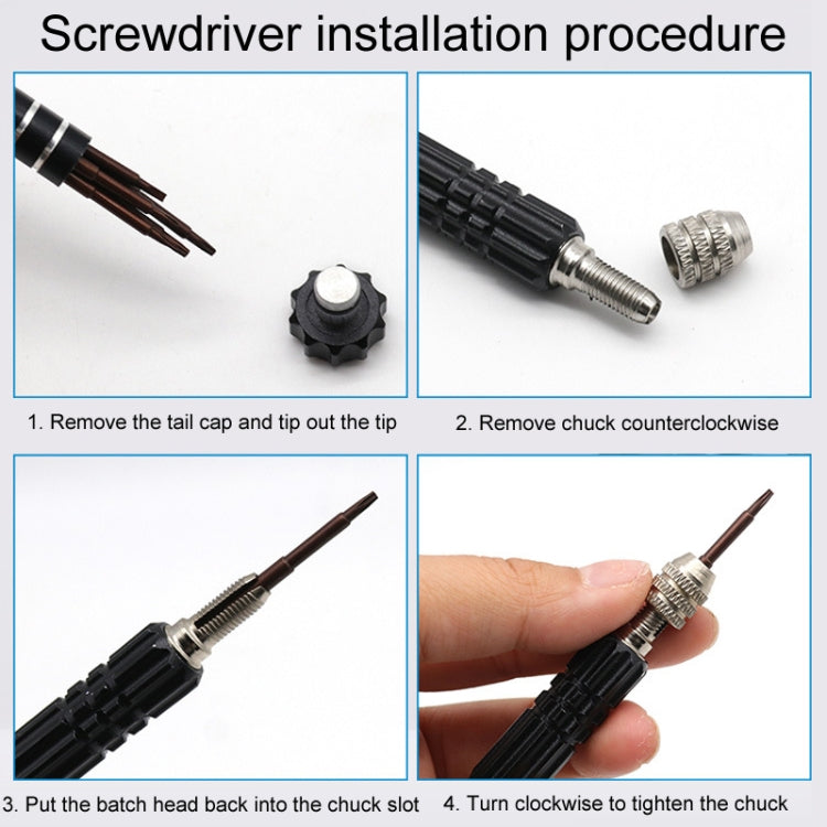 5 In 1 Aluminum Alloy Screwdriver Cell Phone Disassembly And Repair Tools