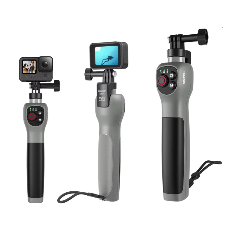 TELESIN 0.85m Underwater Selfie Stick Wireless Remote Control For GoPro HERO13 Black / HERO12 Black / HERO11 Black / HERO10 Black / HERO9 Black / HERO8 Black, Selfie Stick