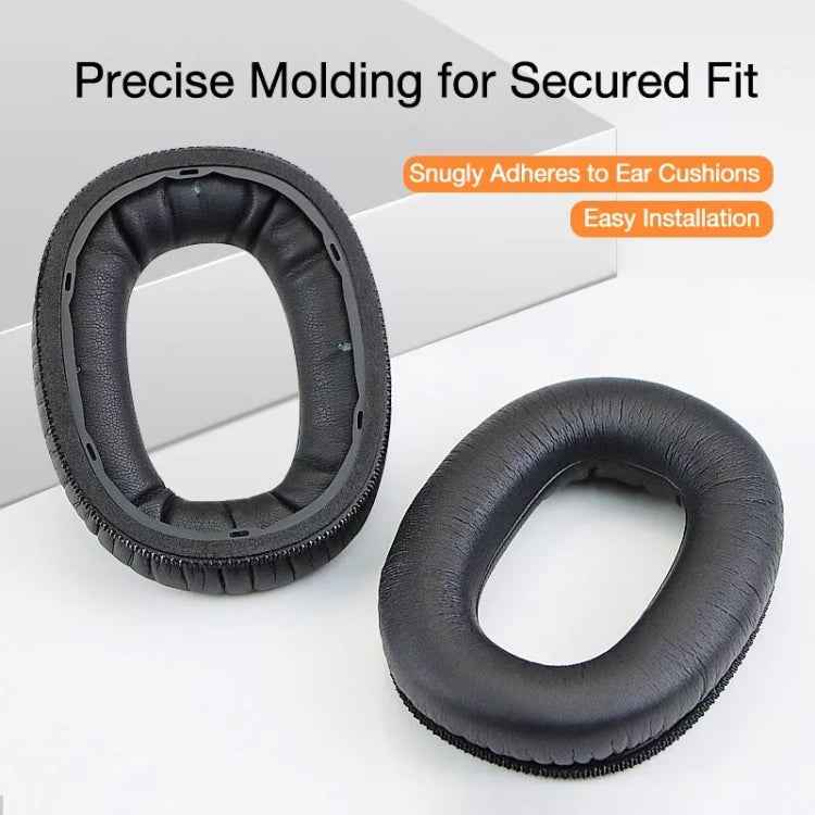 1pair Soft Leather Headset Sponge Protective Cover Earmuffs