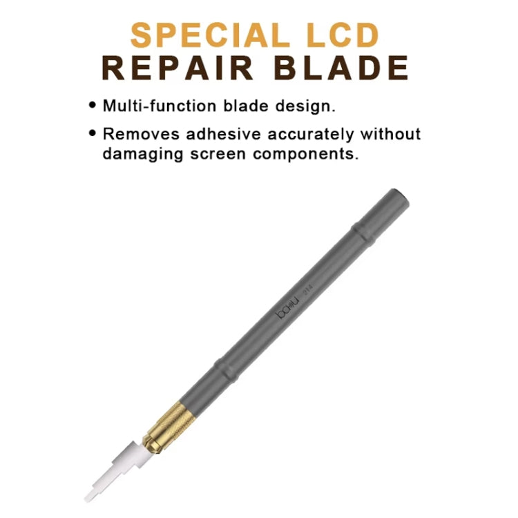 BAKU BA-214 Multi-Function LCD Repair Scraper 0.2mm Thickness Screen CPU Glue Remover Tool