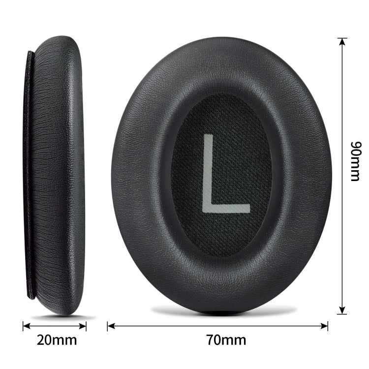 For BOSE QC45 1pair Headphone Sponge Earmuff Leather Cover
