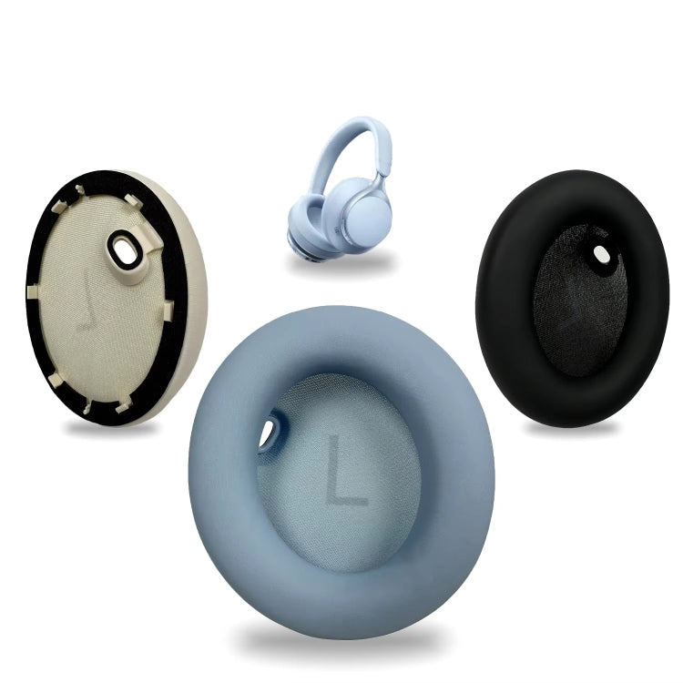 1pair For Anker Soundcore Space One S1 Headphone Leather Sponge Cover, One S1 Black, One S1 White, One S1 Blue