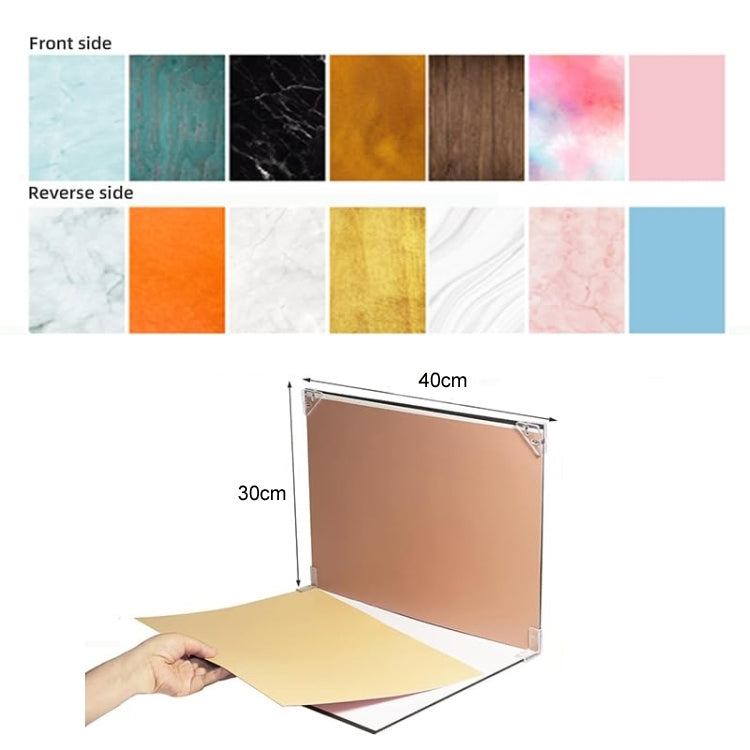 30x40cm 2+7 Thick Background Boards Photography Props Background Set, One, Two, Three