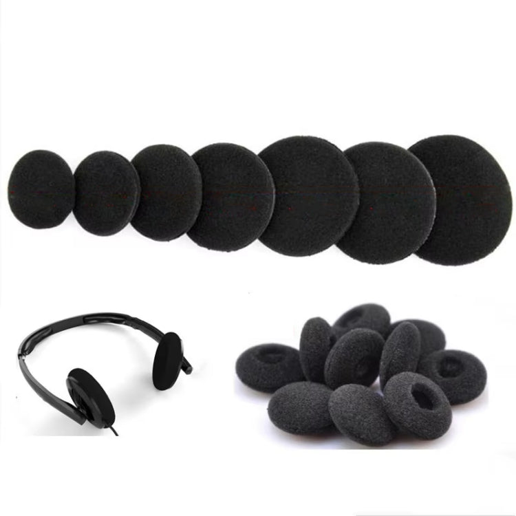 10pcs Sponge Ear Pads For Headphones Replacement Cushions, 60mm, 50mm, 45mm, 40mm