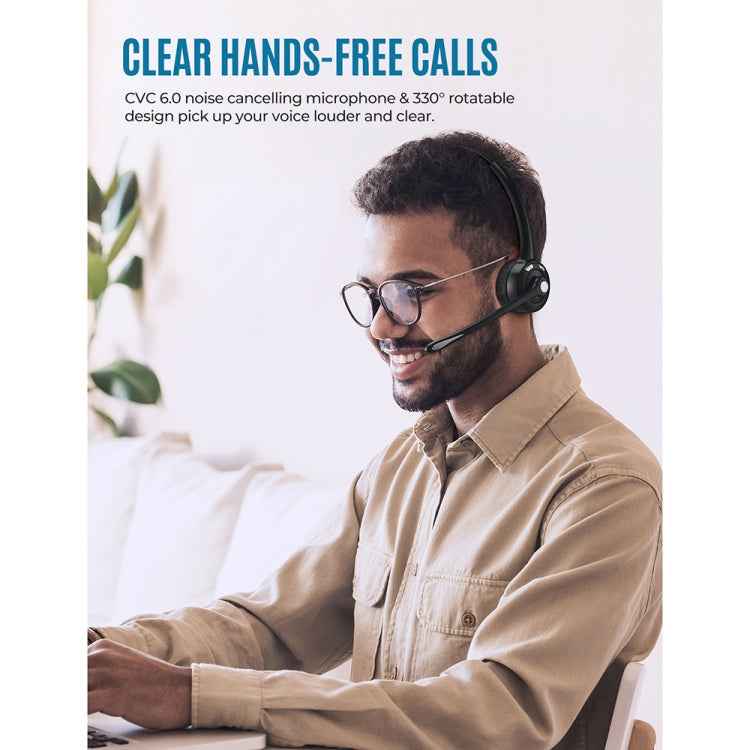 Bluetooth 5.0 Mono Wireless Business Headset Customer Service Dedicated Headset