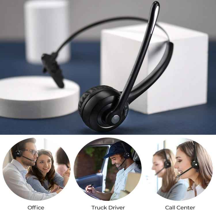 Bluetooth 5.0 Mono Wireless Business Headset Customer Service Dedicated Headset