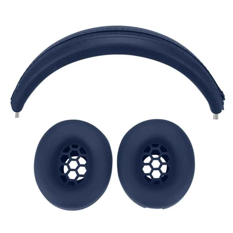 For Beats Studio Pro Headphones Silicone Ear Cushion + Headband Cover Set