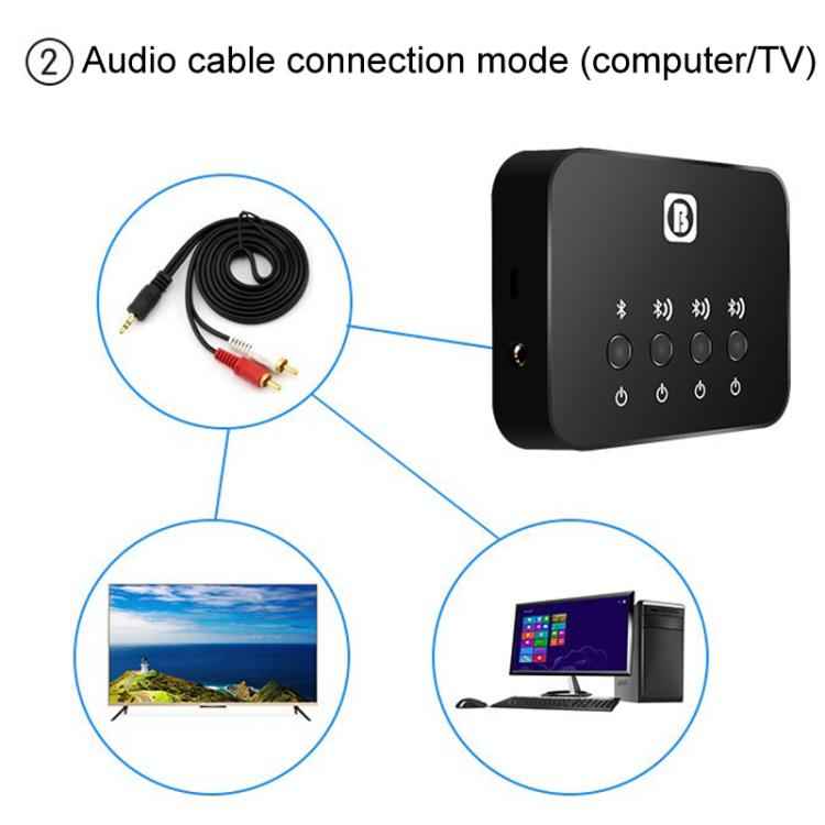 BW107 Bluetooth Adapter One To Three Audio Receiver Transmitter