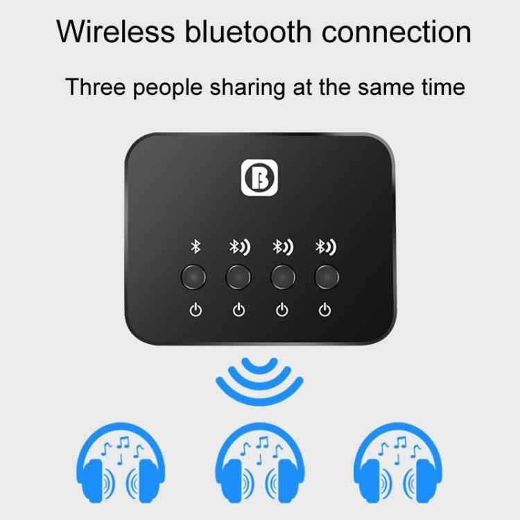 BW107 Bluetooth Adapter One To Three Audio Receiver Transmitter