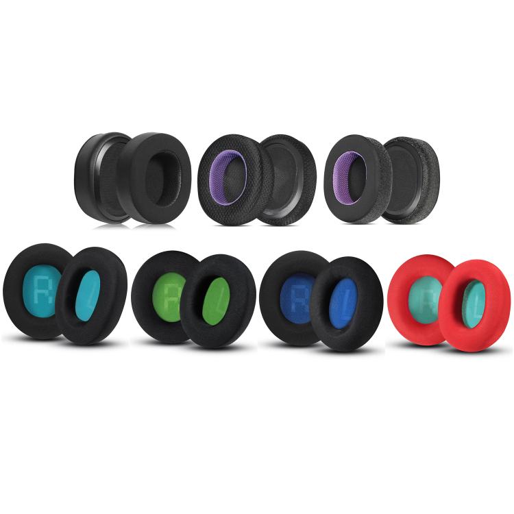 1pair Headset Sponge Earmuffs for SteelSeries Arctis Pro / Arctis 3 / 5 / 7, Black Lake Blue Ice Silk, Black Dark Blue Ice Silk, Black Green Ice Silk, Black ??Ice Leather, Black Purple Mesh, Black Purple Ice Leather