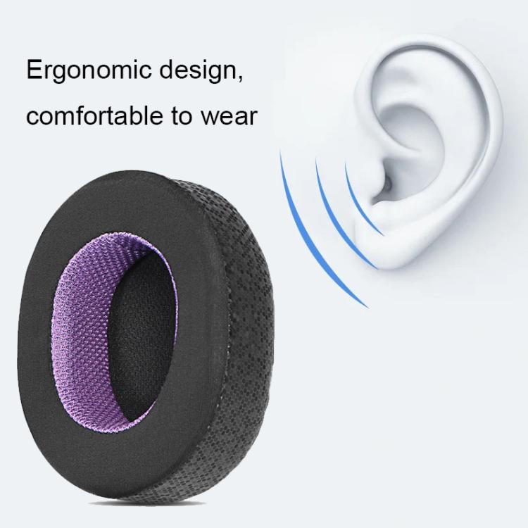 1pair Headset Sponge Earmuffs for SteelSeries Arctis Pro / Arctis 3 / 5 / 7, Black Lake Blue Ice Silk, Black Dark Blue Ice Silk, Black Green Ice Silk, Black ??Ice Leather, Black Purple Mesh, Black Purple Ice Leather