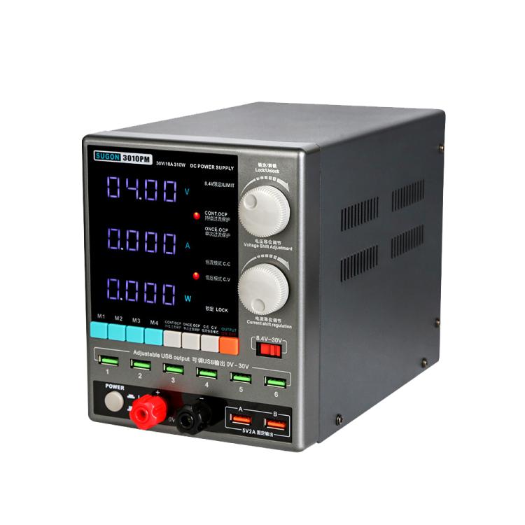 SUGON 3010PM 150W 30V 10A 4 Digital Display Cell Phone Repair Power Meter