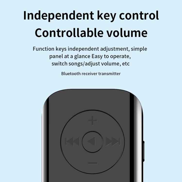 MX-M06 Clip-on Bluetooth 5.3 Audio Receiver and Transmitter Computer Audio Car Adapter