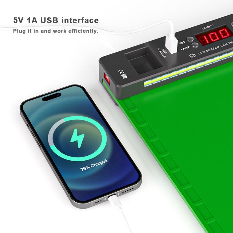 BAKU BA-940 16-inch LCD Screen Removal Work Mat With Heating System and Dust Lighting