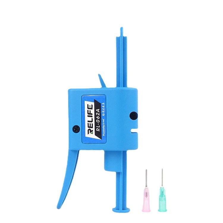 Manual Glue Tapper Cell Phone Repair Motherboard Soldering Oil Syringe Booster Tin Paste Syringe Pusher