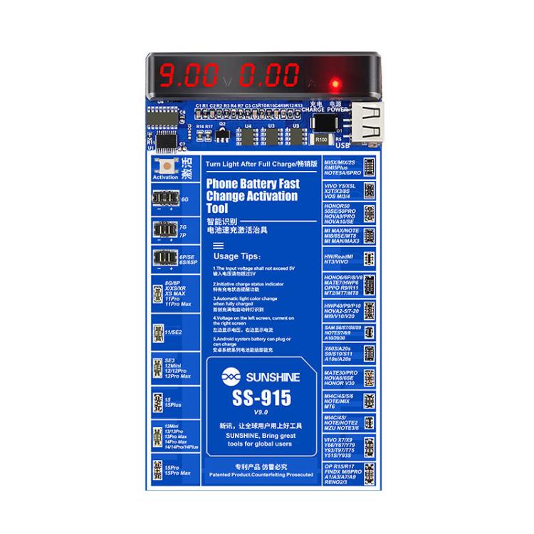 For iPhone Android Mobile Phone Repair Battery Charging Activation Board V9 Battery Test Activation Board Tool