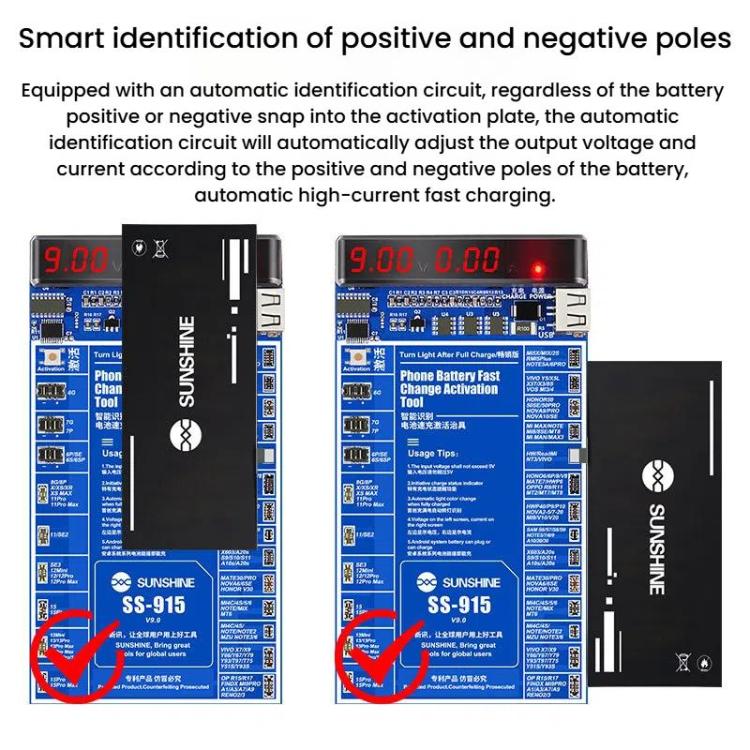 For iPhone Android Mobile Phone Repair Battery Charging Activation Board V9 Battery Test Activation Board Tool