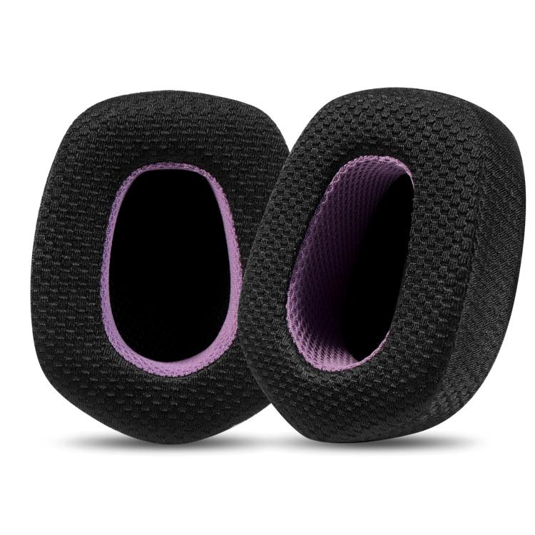 For Logitech G733 LIGHTSPEED Headset 1pair Ear Pads Sponge Soft Cushion, Weaving Black Purple, Ice Feeling Black Purple, Black, Gray, Purple, Blue