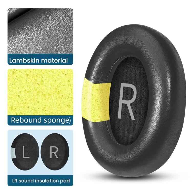 For Bose NC700 Headset 1pair Lambskin Earpads Sponge Cover Earmuffs