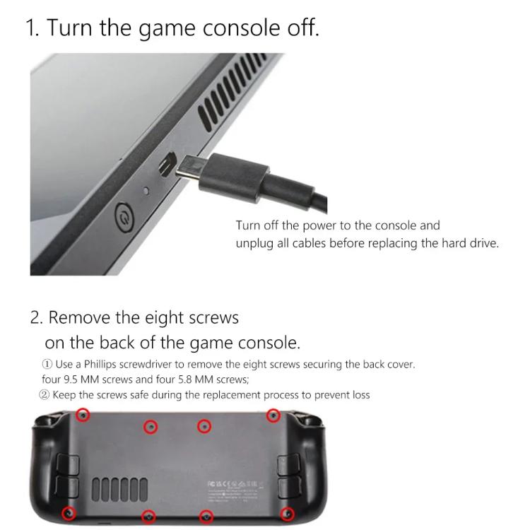 Dissipateur thermique en cuivre pour SSD Steam Deck, M.2 2230 NVMe, kit A et B