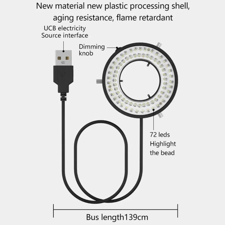 Cell Phone Repair 72 Beads Microscope Ring Light Source, MY-036 72 Beads