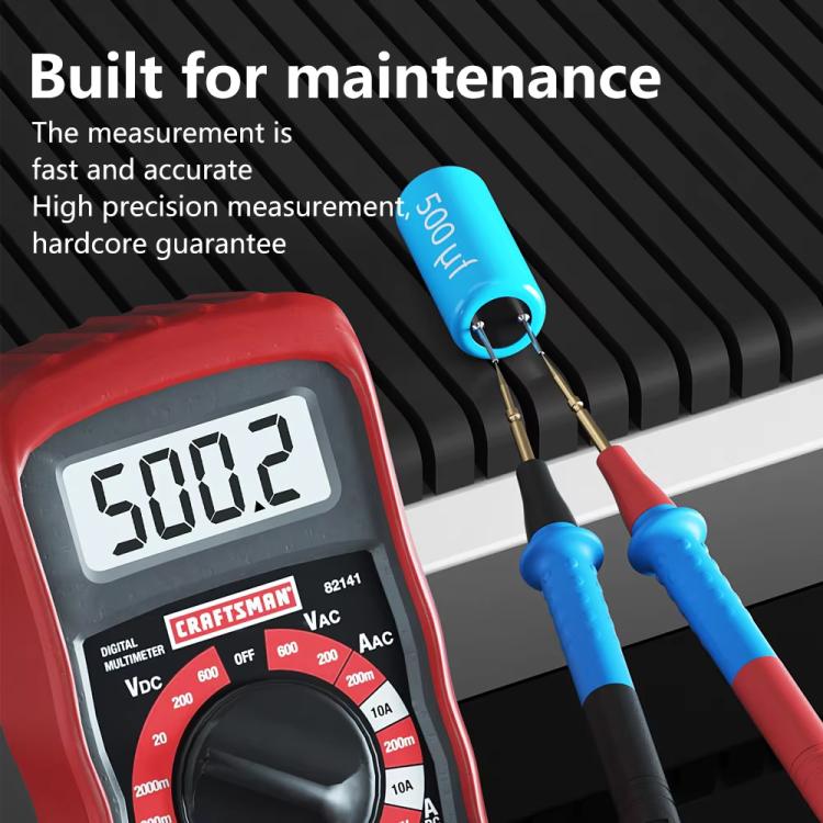 Multimeter Pens Pointed Silicone Cord Frostproof Detachable Stainless Steel Test Pen Accessories